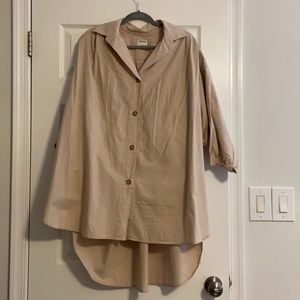 Tan Esby apparel Chelle shirt in M/L